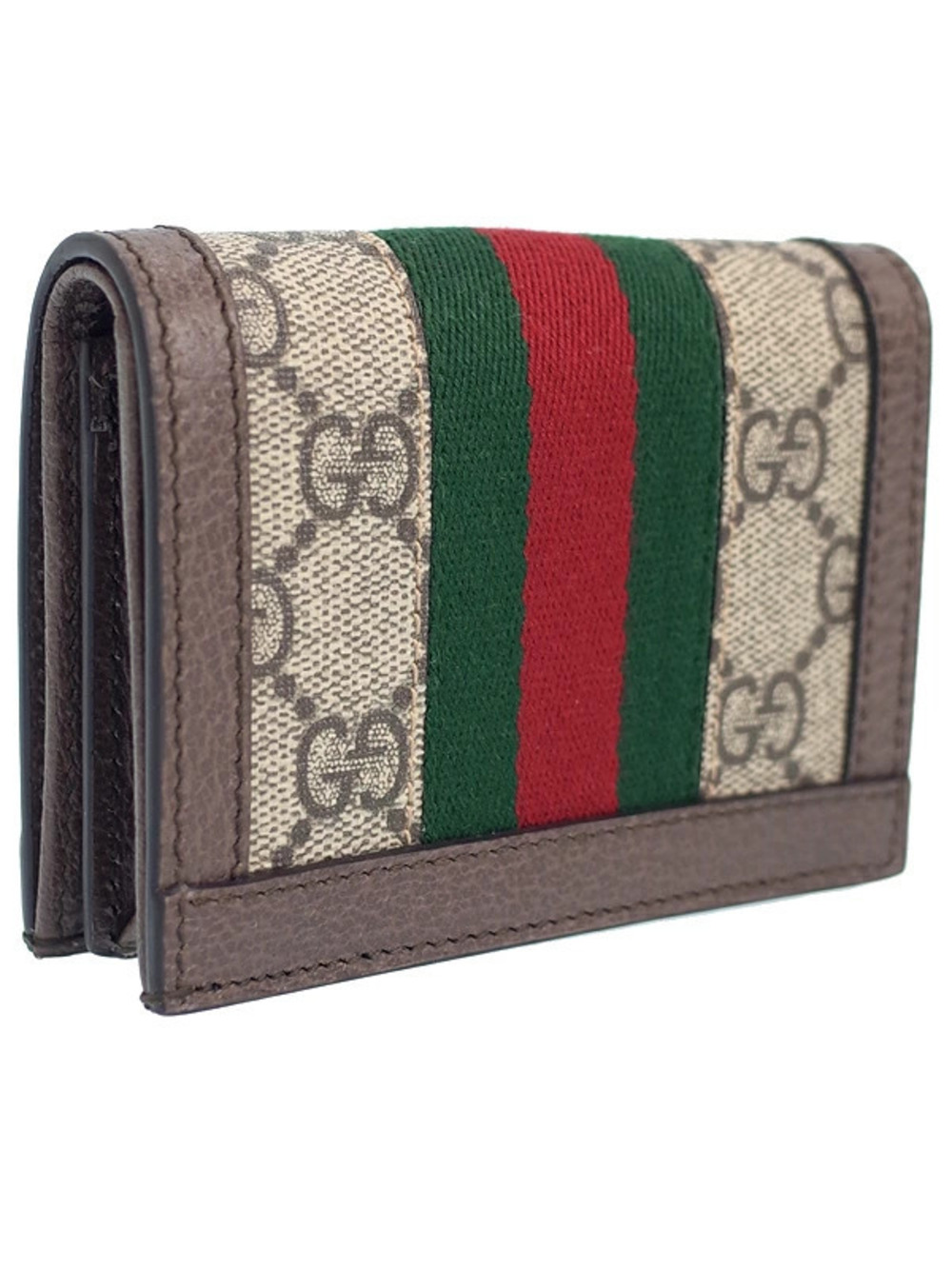 Gucci GG Short Bi Wallet Card fold Ophidia Black